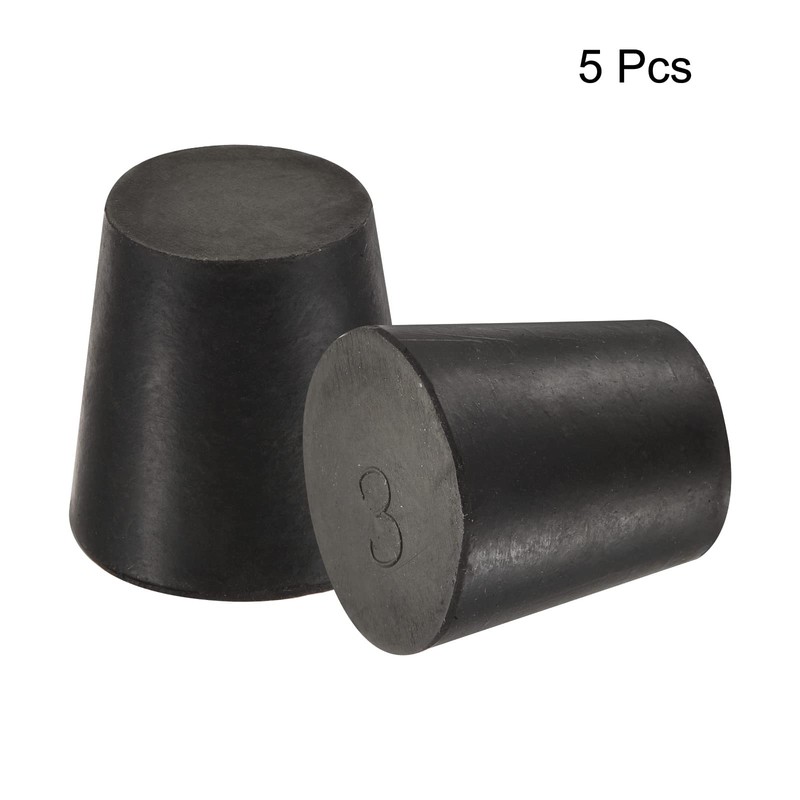 sourcing map Rubber Tapered Plug 18mm to 24mm Solid Test