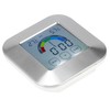 Indoor Touch LCD Screen Thermometer Hygrometer Electric Alarm Clock for