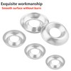 Qrity 40 Pcs 304 Stainless Steel Cup Washer, M3x11mmx2.5mm Countersunk