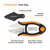 Fiskars Herb Garden Scissors, 5" Garden Shears, Handheld Herb Snips