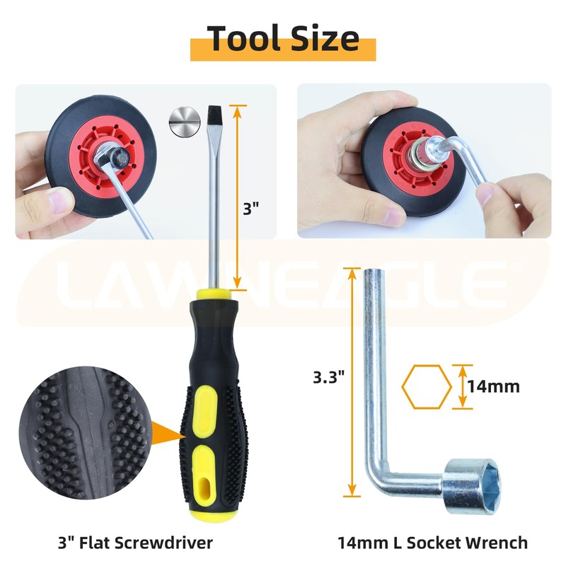 LAWNEAGLE 4392067 Dryer Repair Kit - Includes WPW10314173 Drum Support