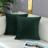 mixeoo Comfy Dark Green Throw Pillow Covers Christmas Decorative Square