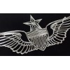 BLVD Engraved Senior Army Aviator Wings Car Tag Diamond Etched