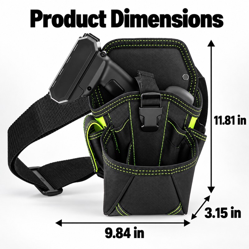 Electrician Tool Bag Waist Belt Pouch – Large-Capacity Tool Organizer