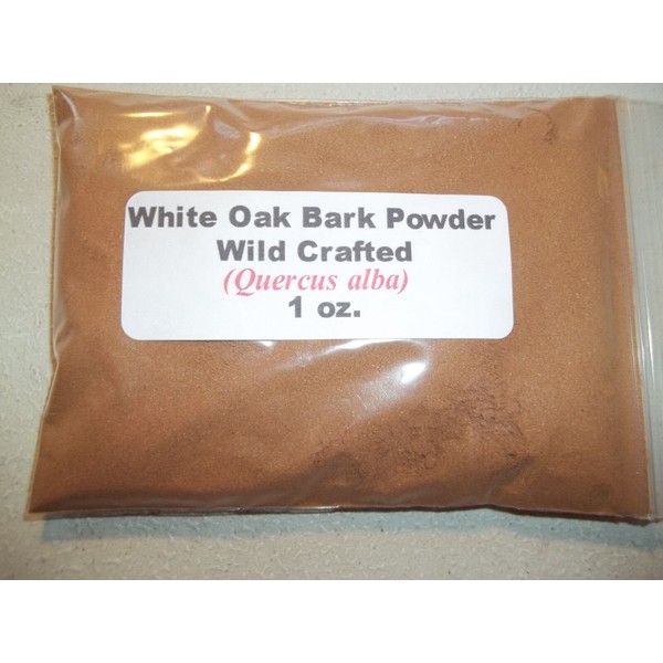 White Oak 1 oz. White Oak Bark Powder Wild Crafted (Quercus alba)