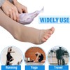ZORVUJI 2 Pieces Compression Stockings Open Toe Sock Dressing Aid
