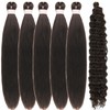 Chocolate Brown Boho Braiding Hair for Boho Braids Braid in