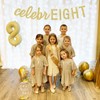 Sursurprise 8th Birthday Banner, Gold CelebrEight Banner, 8th Birthday Party