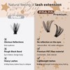 JMS&JMS DIY Lash Extension Kit Lash Clusters Kit 40D+50D D