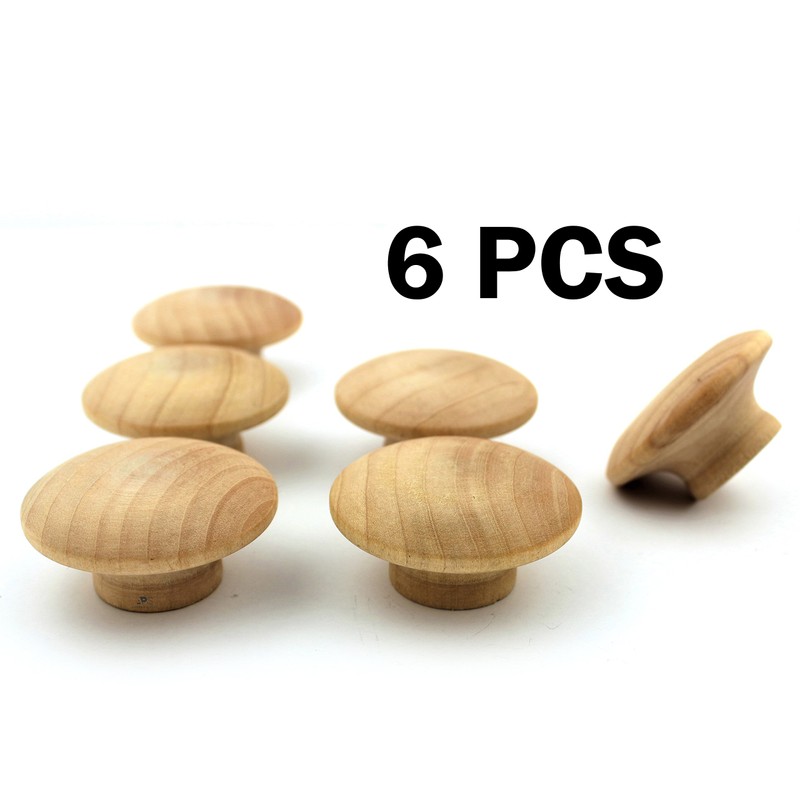 Wood knobs Extra Large 2 inch Big Wooden knob for