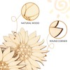 TOPPERFUN Sunflower Pendant Unfinished Wooden Craft 3.1 Inch Hanging Decorations