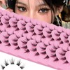 10 Pairs Cluster Eyelashes Natural Look Manga Lush Cluster C