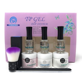 2 oz. per jar Nail dipping powder starter kit. Simple, easy to do TP Gel Powder Dip System. (2oz American Manicure)