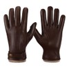OZERO Mens Winter Gloves Nappa Leather Warm Cashmere Lined Touchscreen