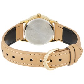 CASIO LTPV002GL-7B3 Unisex silver/gold Analog Watch with Tan Band