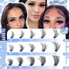 Fluffy Lash Clusters 80D+100D+200D Thick Cluster Eyelash Extensions 12-20MM Wispy