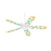 Brushed Cirlces Multi Light - Ceiling Fan Skin Kit fits
