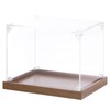 MECCANIXITY Acrylic Display Case, 8"x8"x4" Clear Display Box Assemble Dustproof