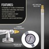 TCP Global Air Undercoating Spray Gun with Gauge, Includes 22"