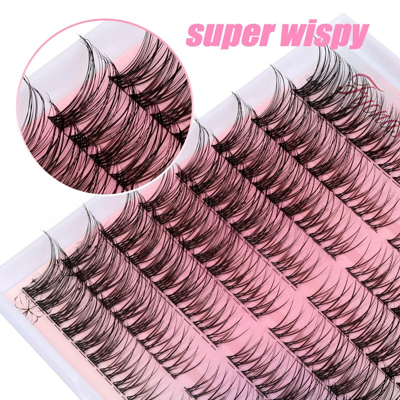 Fyonas Wispy Lash Clusters Eyelash Clusters Natural Look Cluster Eyelash