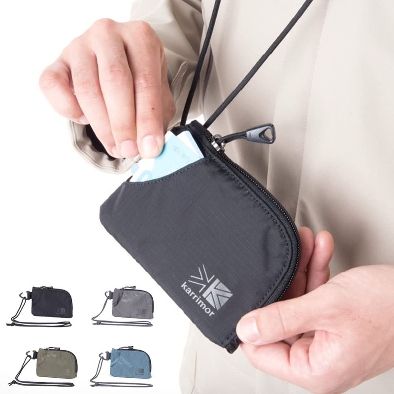 Karimar TC Team Purse Neck Wallet, Black