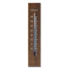 Hokco Analog Wall Thermometer Fahrenheit Scale Wood Walnut Finish 7.8