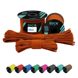 EdcX 2 mm Nylon Paracord 275 (15, 30, 50 and 100 m)– 100% Nylon rope, 3-Strand cord, Nylon cord 2 mm in Many Colours (Orange Yellow, 15 m)