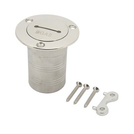 Deck Filler Port 316 Stainless Steel Marine Filler Ports 50mm Deck Fill Filler for Yachts Boats Trailer Tanks GAS