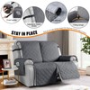 VANSOFY Waterproof Loveseat Recliner Cover, Sofa Covers 1-Piece Washable Reclining