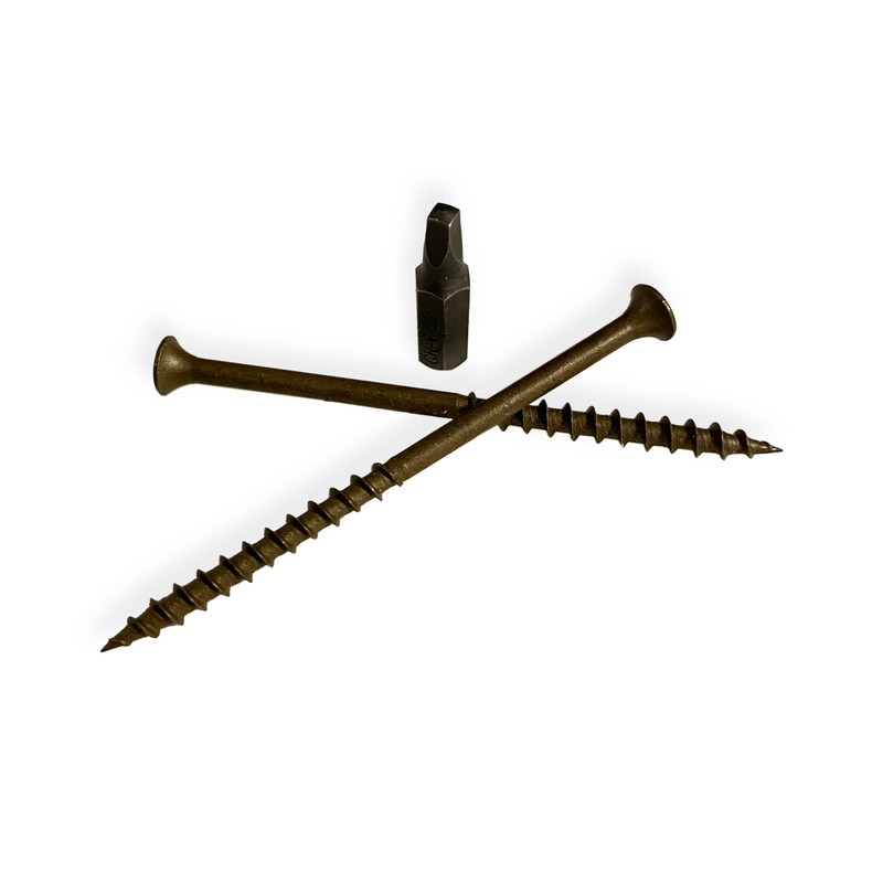 #8 x 3 Deck Screws | Square Drive | Bugle
