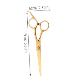 FOMIYES Professional Hair Styling Scissors Golden Stainless Steel Junior Hairdresser Recommended