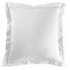 Douceur d'interieur Pillow CASE Flat Flounce 63/63 UNI Blanche +Bourdon