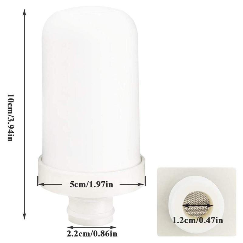 Giilayky Faucet Water Filter Cartridges, 2 Pack 8-Layer Cleaning Universal