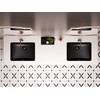 SmartSylva Black Undermount Bathroom Sink, 18 x 14 Inch Rectangular