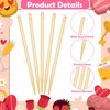 Heavy Duty Bamboo Craft Sticks, Wood Stylus Tools for Scratch,