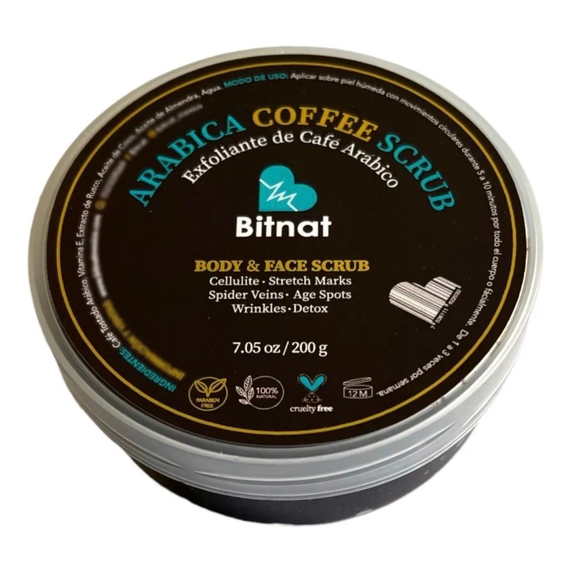 Exfoliante De Café Arábico, Celulitis, Estrias Y Cicatrices