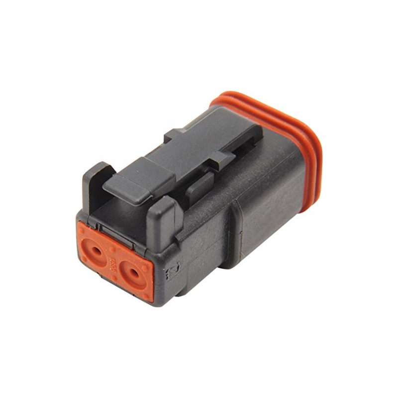 Namz Custom Cycle Deutsch Plug - 2-Socket - Black