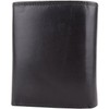 Mens Soft Leather Tri-Fold Coin/Money Wallet with Multiple Features -