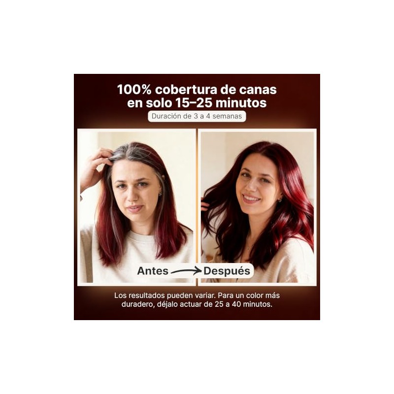 Herbishh - Champú colorante para cabello gris, champú con tinte