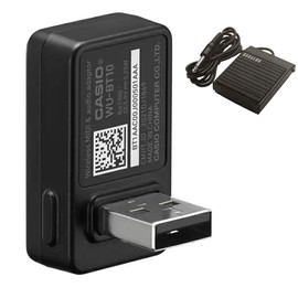 Casio WU-BT10 Wireless MIDI & Audio Adaptor Bundle with Sustain Pedal