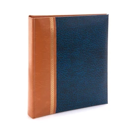 Kenro Grace Classic Navy Faux Leather Photo Album for 200 Photos 6x4 / 10x15cm with Gold Details Slip-in Pages and Memo Space - KD101UE