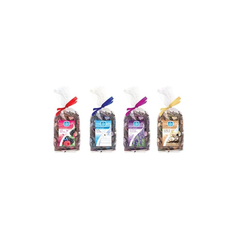 4 pack Potpourri Fragrances, Long-Lasting Scented Dried Botanicals for Home,