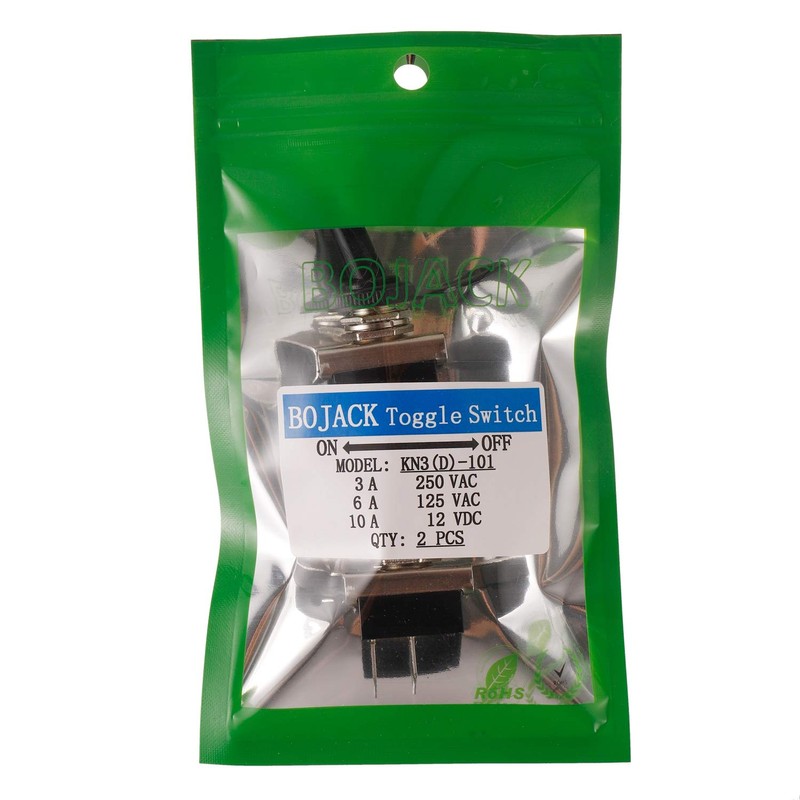 BOJACK KN3(D)-101 Toggle Switch SPST ON-Off 2 Terminal pin 12