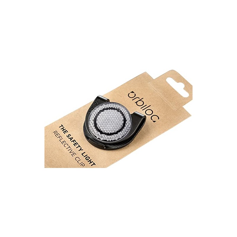 Orbiloc Lightweight Visibility Aid Dog Walking Safety Light Reflective Clip,