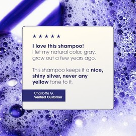 Shiny Silver Shampoo, especializado para cabellos rubios, amarillos, y platinados USO DIARIO 12oz                                                     