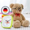 SELVA Quartz Alarm Clock Sloth Perfect for School Green/White Sweeping
