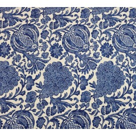P/Kaufmann Batik Floral in Indigo BTY 54" Wide P Kaufmann 100% Cotton Slub