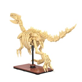 CaDA Velociraptor Dinosaur Skeleton - 256 Piece Brick Model Kit C59014W