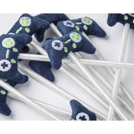 L LIFETIME Video Game Controller Theme Party Favor Pens, 12 Pack, Plush Design