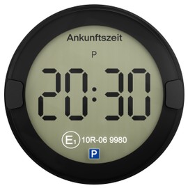 OOONO P-DISC NO2 - Elektronische Parkscheibe mit Zulassung fürs Auto - Automatische Digitale Parkscheibe Elektrisch mit Zulassung vom KBA nach StVO - Elektrische Parkuhr Auto zugelassen